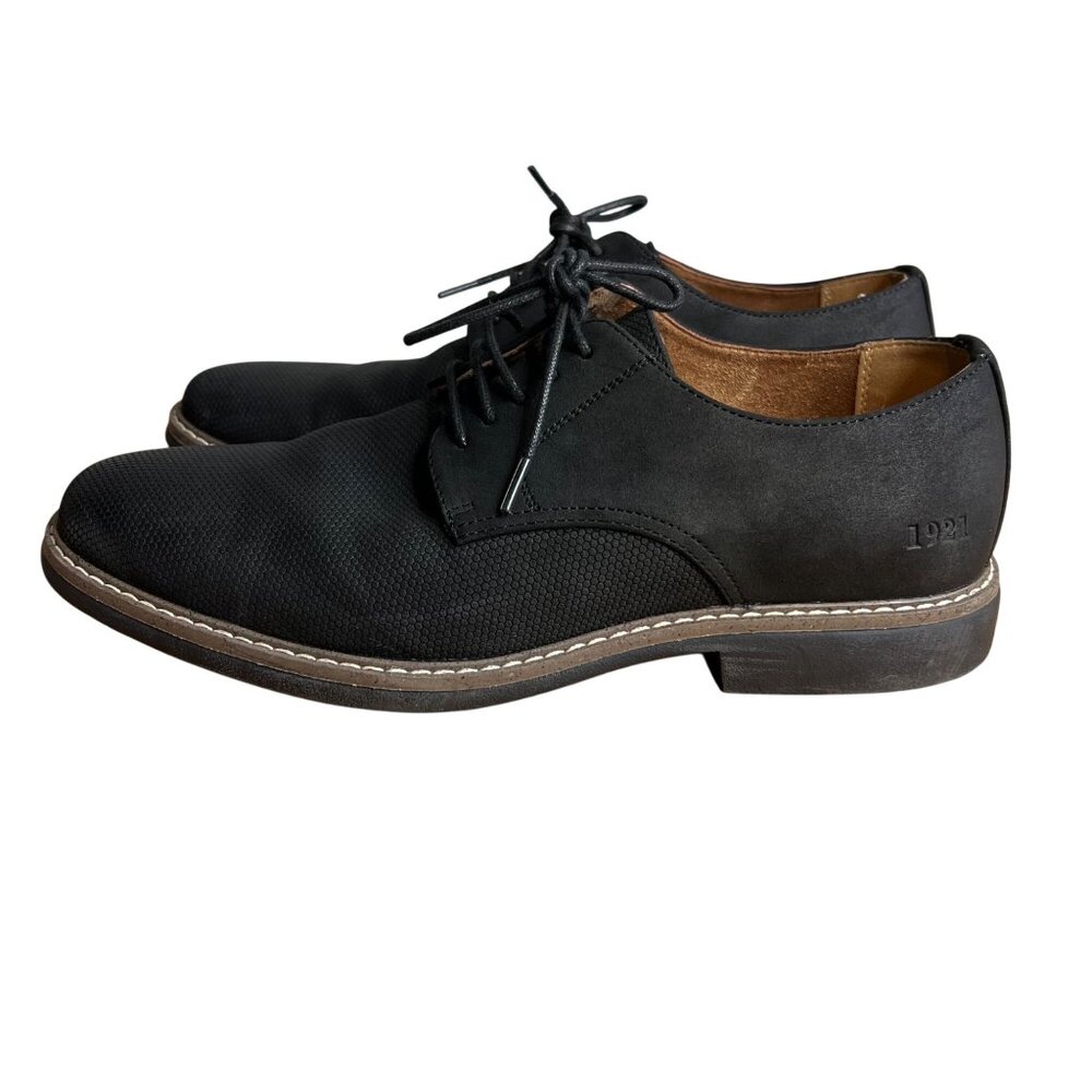 Freeman Milton Black Dress Shoes Men's 9W 9 Wide Derby‎ Lace Up